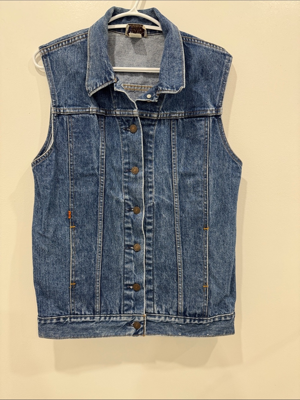 Vintage Levi’s Denim Vest Made in Canada 100% Cotton Size S